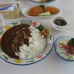 レストラン 石神の丘 - ブルーベリーカレー & コロッケ