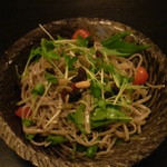 そば 法師人 - そばサラダアンチョビオリーブオイル