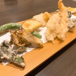 いち遊 - 天ぷら蕎麦1,600円