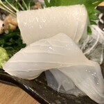 味処 やまきよ - ヤリイカ造り 850yen