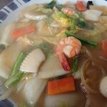 ラーメン昇龍 - あんかけやきそばのアップです