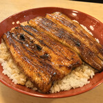 Gansounayoshi - 元祖うなよし(静岡県三島市緑町)並丼(1串)肝吸物・香の物付