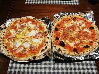 Da Masa - ビスマルクピザと、アンチョビのピザ。
