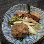 浅草じゅうろく - 鴨セリ鍋の取り分け