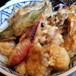 石臼挽蕎麦 三国家 - バラ天丼(1000円)