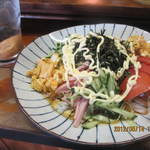 焼き鳥　柳屋 - 自家製冷やし中華（アイス入り）