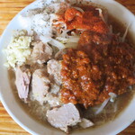 にかいや - ぶた入りオロチョンラーメン＋トッピング全部