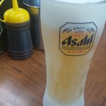 武蔵家 - 冷えた生ビール