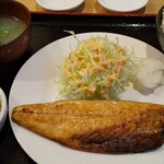 はじめ食堂 - 日替わり定食 (塩さば焼き)  600円