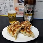 Chuukaranran - 餃子とアサヒスーパードライ大びん
