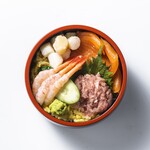 Resutoran Shizuru - ランチメニュー：お好きな海鮮を選んで海鮮丼が作れます。