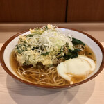 そばの神田 東一屋 - アサソバビンボー！　
      朝そば＋春菊天！　