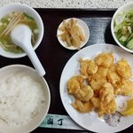 中国料理 山丁 - 海老天定食