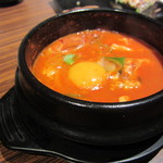 炭火焼肉・韓国料理 KollaBo - 海鮮純豆腐チゲ(\1,280-)
