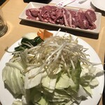 ジンギスカン 大門ひつじ亭 - 野菜、生ラム、極上ラム