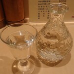 こば串焼 - 冷酒(〆張鶴)