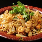 Thai style Seafood Yakisoba (stir-fried noodles)