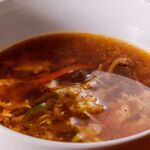 Delicious spicy yukkejang soup