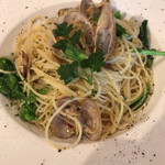 イルポポロ - アサリとかき菜のペペロンチーノ