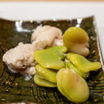 うを徳 - 2020.4 淡路真鯛白子、鹿児島空豆