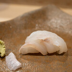 うを徳 - 2020.4 城下鰈（魚体2.2kg）お造りエンガワ付き