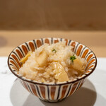 うを徳 - 2020.4 塚原筍と野付小柱の炊き込みご飯