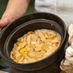 うを徳 - 2020.4 塚原筍と野付小柱の炊き込みご飯