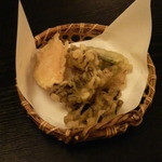 そば 法師人 - 舞茸の天ぷら