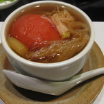 中国料理 星華 - スープ　牛のチマキとトマトの薬膳スープ