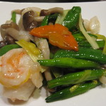 中国料理 星華 - 海鮮料理　ホタテ、海老、イカ