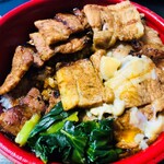 豚大学 - 豚丼大+卵トッピング、ウーバーで