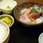 伊豆中ばんばん食堂 - 刺身定食