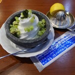 焼肉冷麺やまなか家 山形西バイパス店 - 期間限定キウイとレモンのカルピスシャーベット(訳あって未完成)