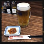 リンガーハット  - 生ビール　380円
