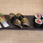 玄海鮨 - 追加  サバ×２  アナゴ×２  鉄火巻