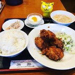 蘭月 - 油淋鶏定食820円（税込）