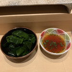 鮨 由う - 三陸産 わかめ ポン酢で