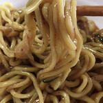 Sutamina Ramen Junchan - 麺と餡をよ〜〜く攪拌して頂きます！