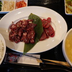 焼肉屋カルビ広場 - ランチ(ハラミ・ロース)