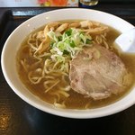 自家製太麺 渡辺 - らー麺（麺かため、脂多め）