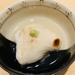 鮨 由う - 河豚の白子 シャリ添え