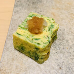 鮨 由う - あおさのりの玉子焼き