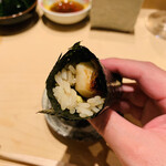 鮨 由う - 長崎対馬産 ノドグロ 紅瞳の手巻き