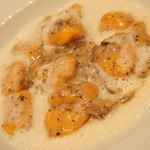 OGINO organic Restaurant - 【2012/1】イワシのコンフィと南瓜のニョッキ　トリュフ風味　ベーコンのソース（1950円）♪