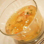 OGINO organic Restaurant - 【2011/10】蟹とアヴォカドのカクテルサラダ　トマトのコンソメゼリー（2000円）♪