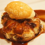 OGINO organic Restaurant - 【2011/10】焼きたてマロンパイ　塩バターキャラメルソースとバニラアイス（600円）♪