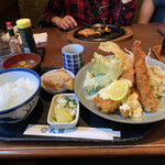 大銀カフェレストラン - エビフライ定食¥1200