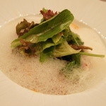 OGINO organic Restaurant - 【2011/7】サバのコンフィ　タイム風味　ラタトゥイユとトマトの泡（1600円）♥