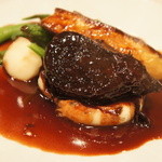 OGINO organic Restaurant - 【2011/7】和牛ほほ肉のマデラ酒煮込み　フォアグラ添え　ロッシーニ風（3000円）♥