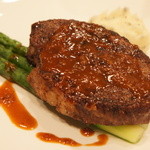 OGINO organic Restaurant - 【2011/7】バスク豚肩ロースのソテー　マデラ酒のソース（3300円）♥（たぶん）